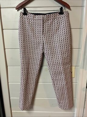 Tory Burch Trousers Women's 
Multi Colored Jacquard
Ankle Pants Size 4.
